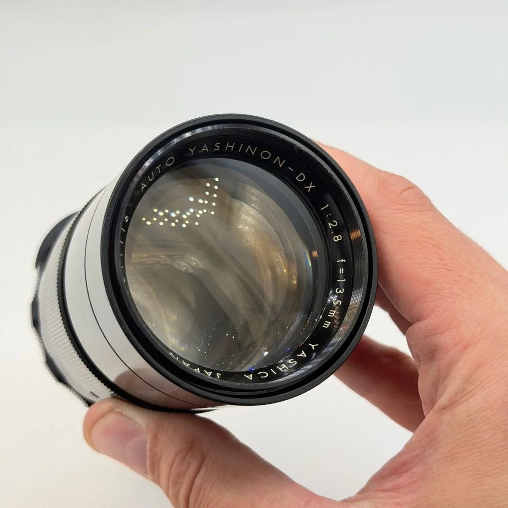 Yashica Auto Yashinon-DX 135mm f2.8 M42 Mount Lens with 55mm Toshiba Filter